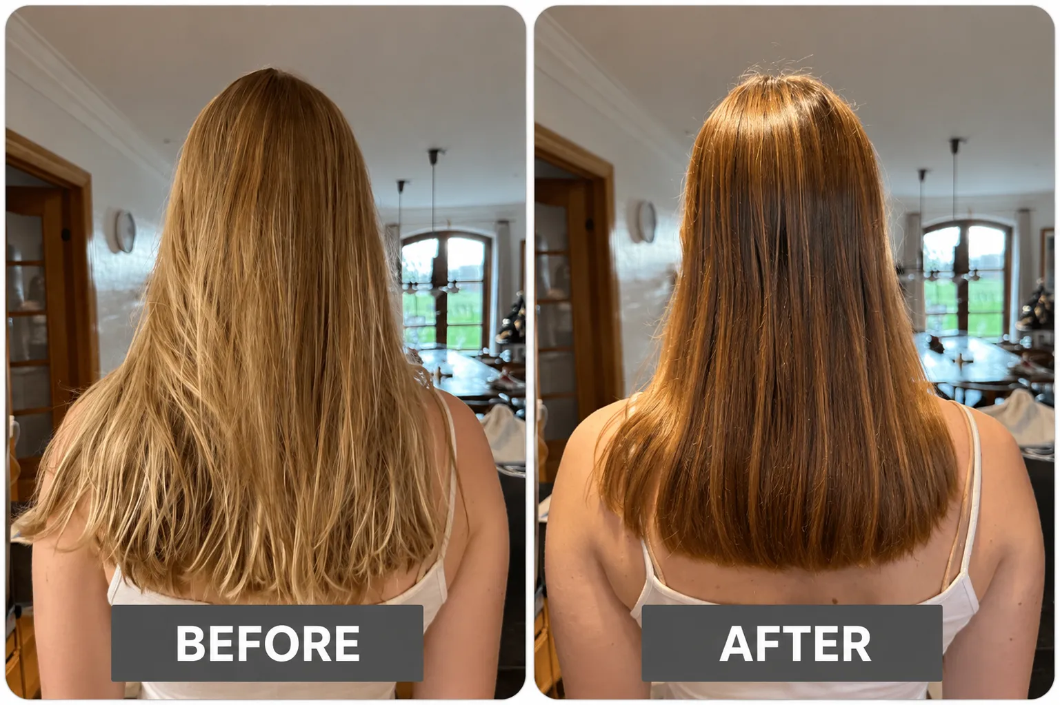 Customer scalp photo after 30 days of filtered showers