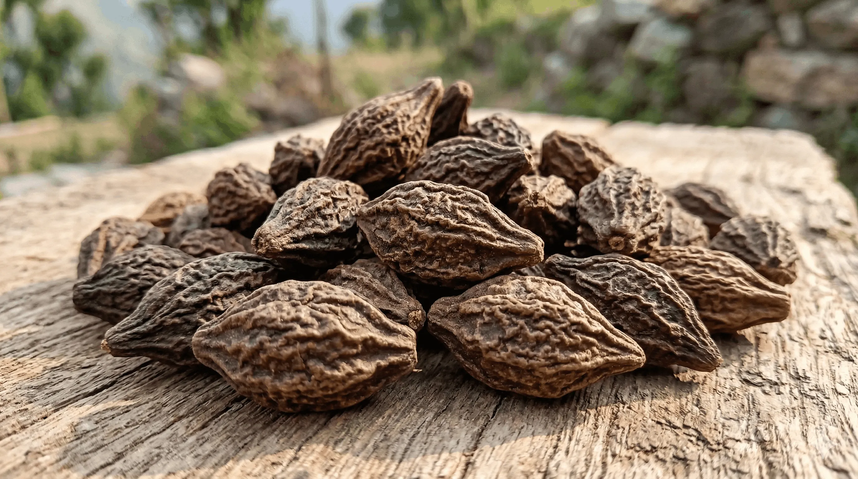 Dried haritaki Terminalia chebula fruit