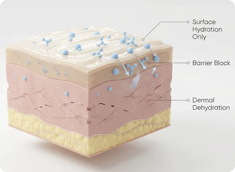 Surface hydration diagram