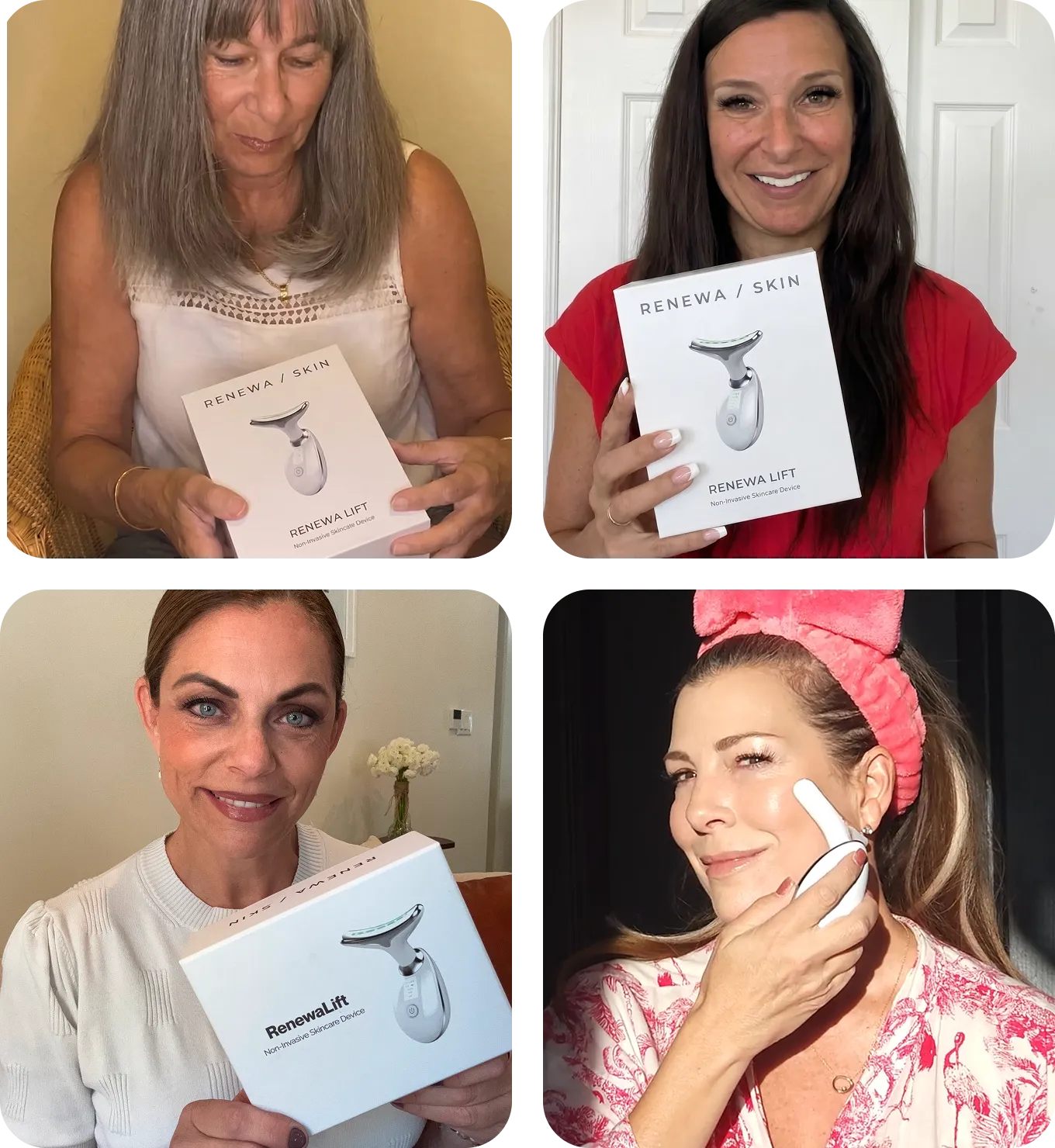 Customer collage holding device
