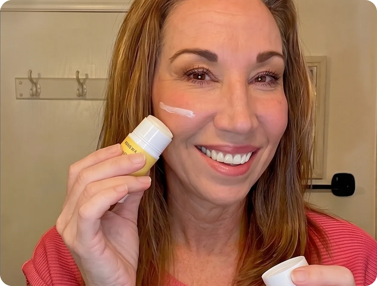 Before and after skin improvement