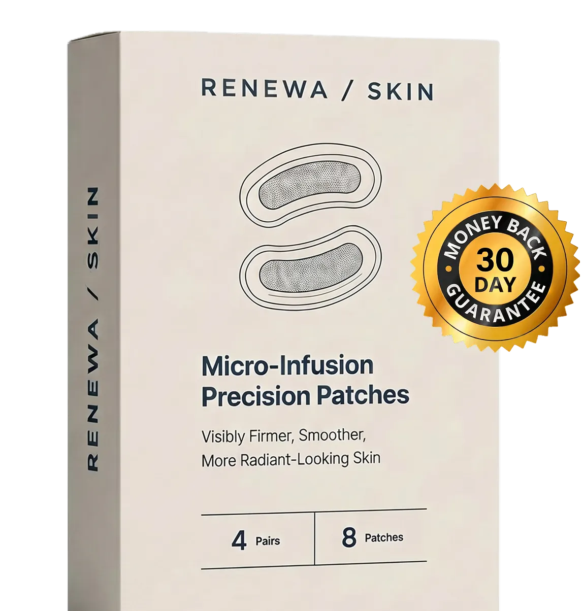 Renewa Skin Micro-Infusion Precision Patches with 30-day money-back guarantee