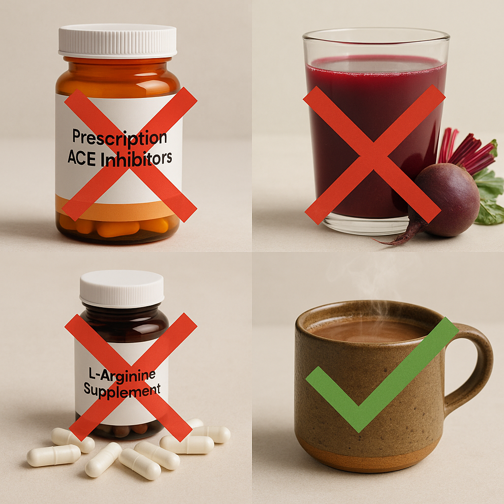 Infographic comparing Maïa Ceremonial Cacao and regular cocoa powder concentration.