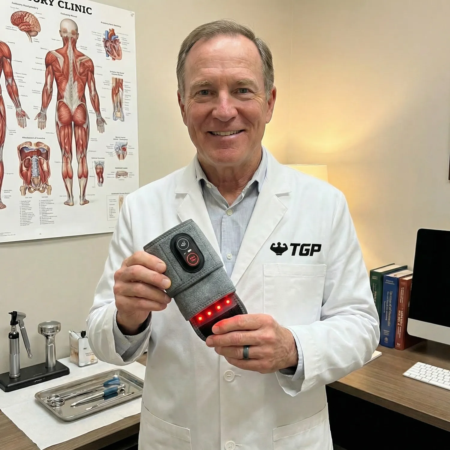 Clinician demonstrating the Alio Wrist Wrap