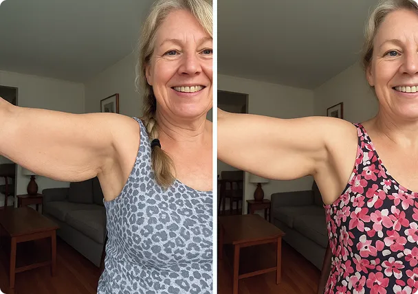 Before and after results