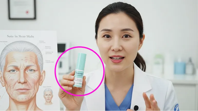 Nurse demonstrating product
