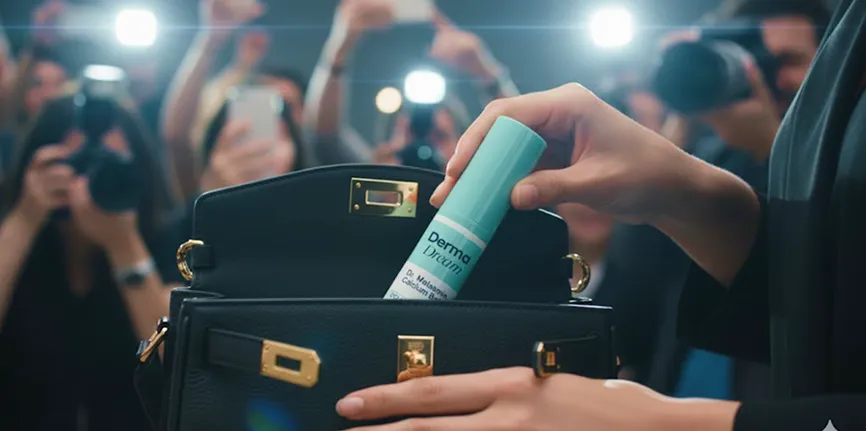 Celebrity using product