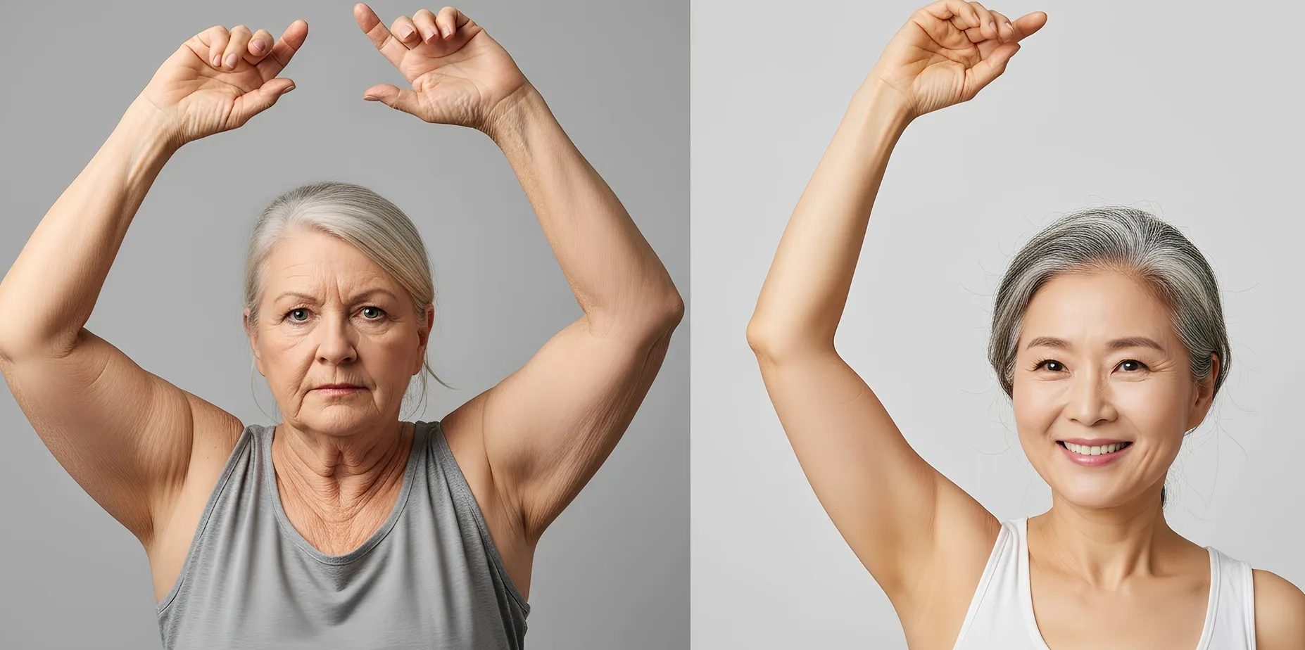 Korean women with tight arms