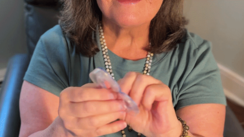 The thin, soft QuietLab Pro mouthpiece