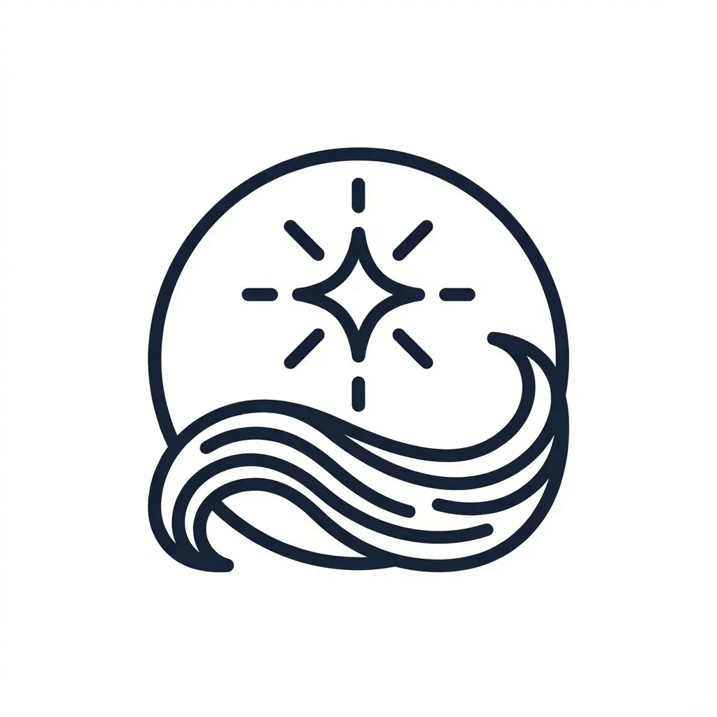 Stylized red icon of a water drop over tree roots and dotted line.