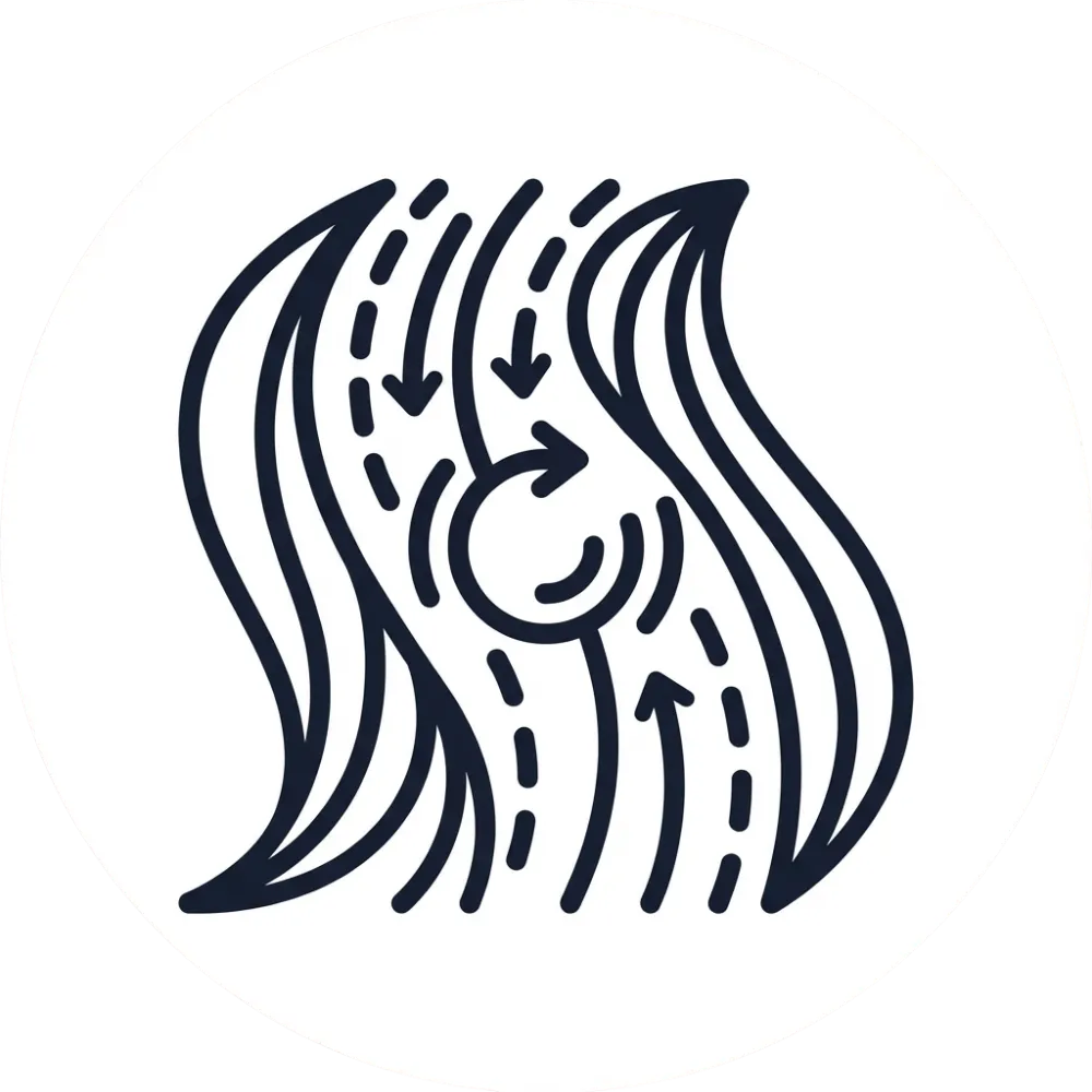 Red outline of a head with a brain inside on a white background.