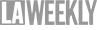 Gray logo with the text 'LA WEEKLY' in bold, uppercase letters.