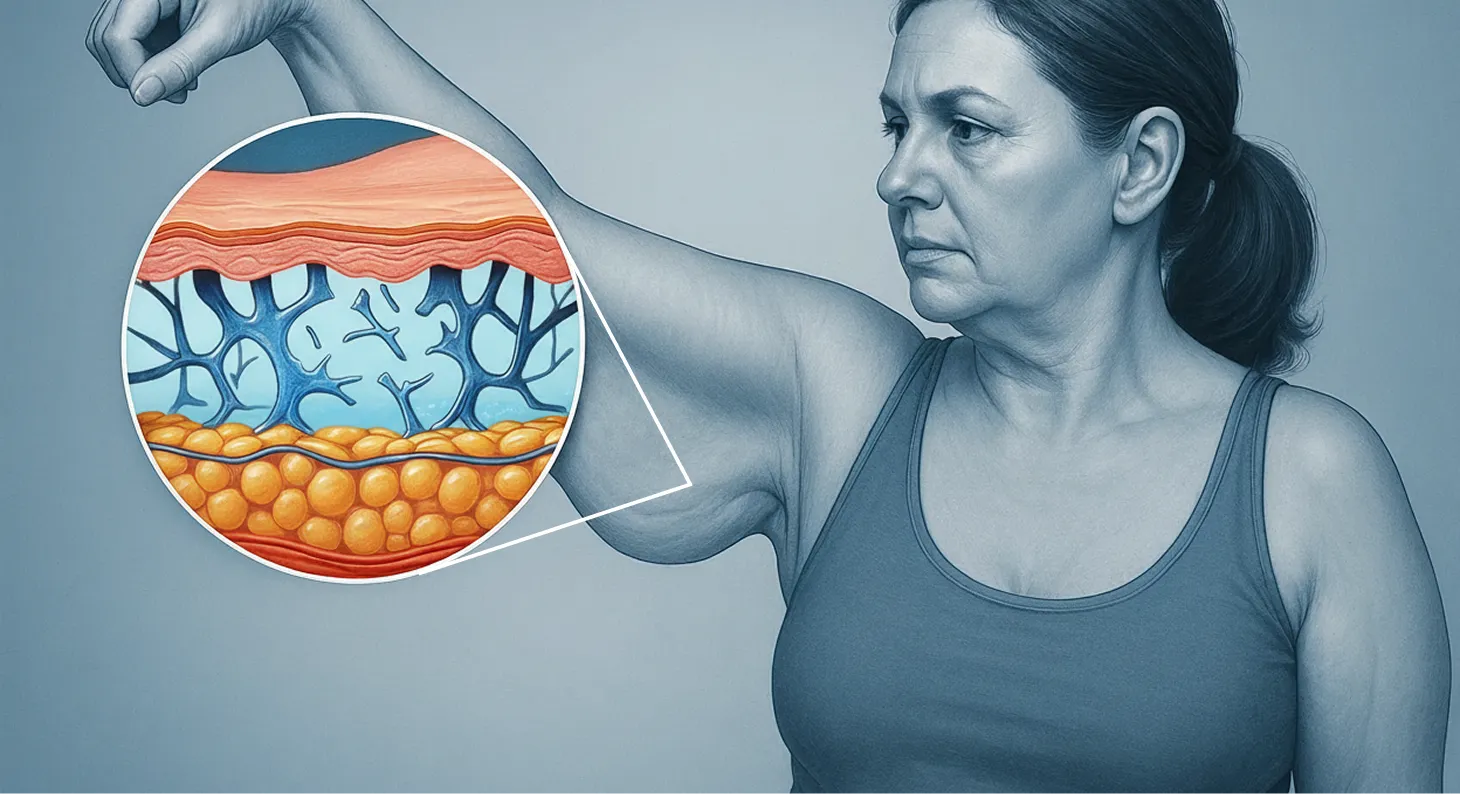 Woman on bed with RestōrV bottle