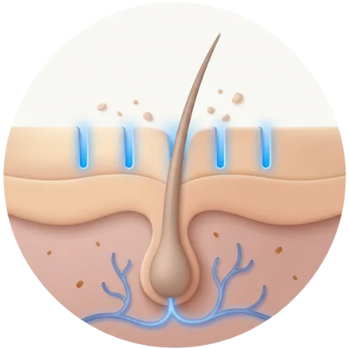Phase 1 — clear the path follicle illustration