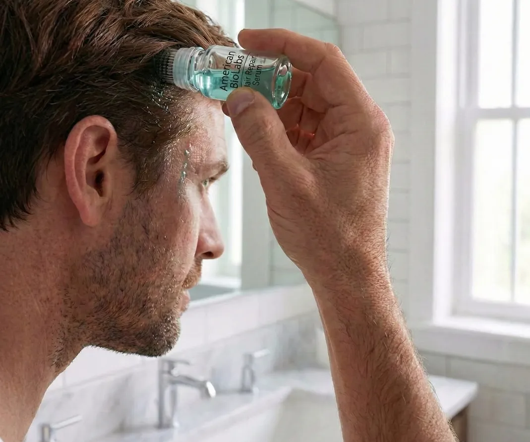 Step 2 — press the micro-infusion stamp