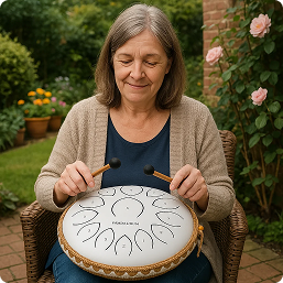 Grandma with drum - 6