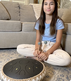Customer with Panda Drum