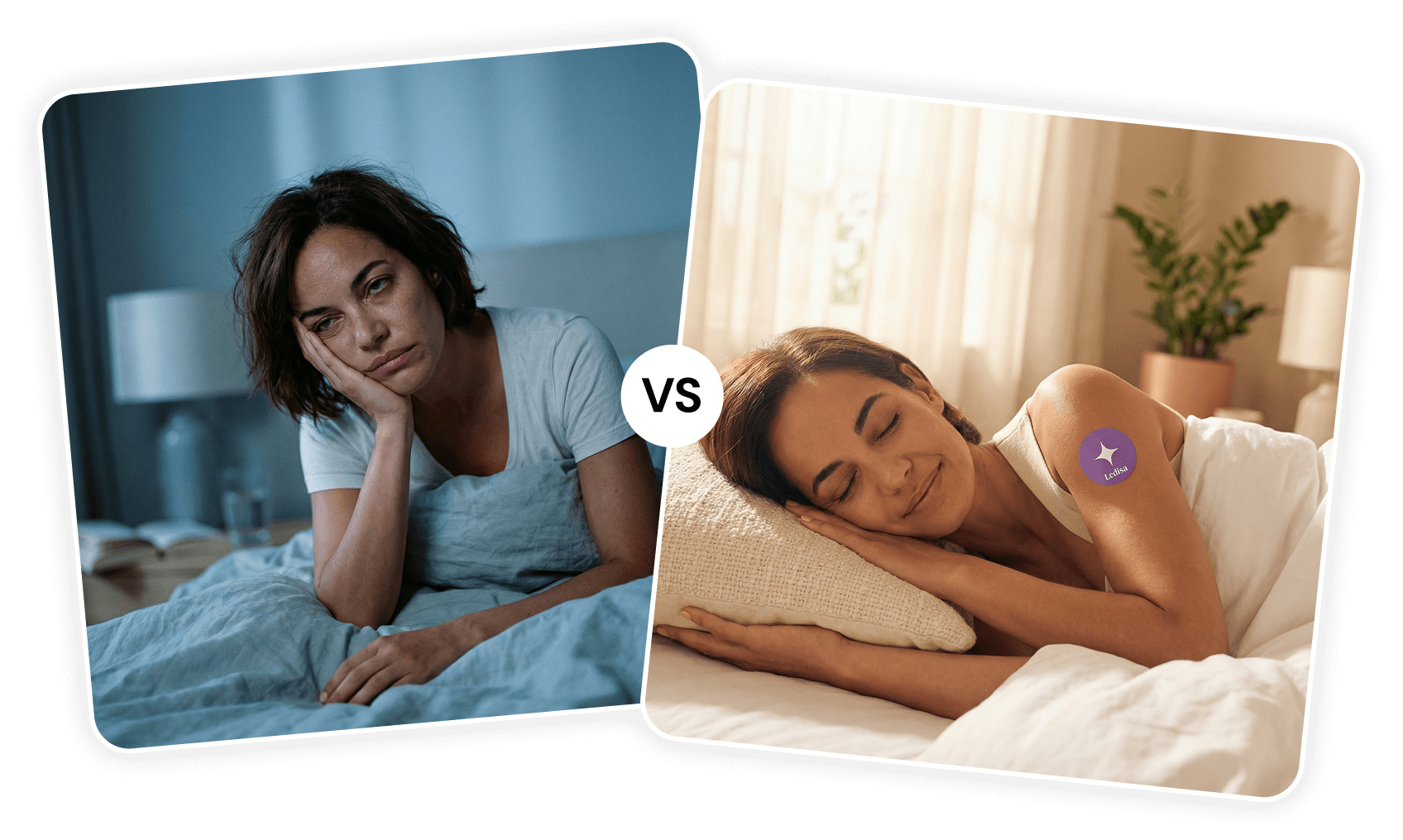 Person struggling with sleep