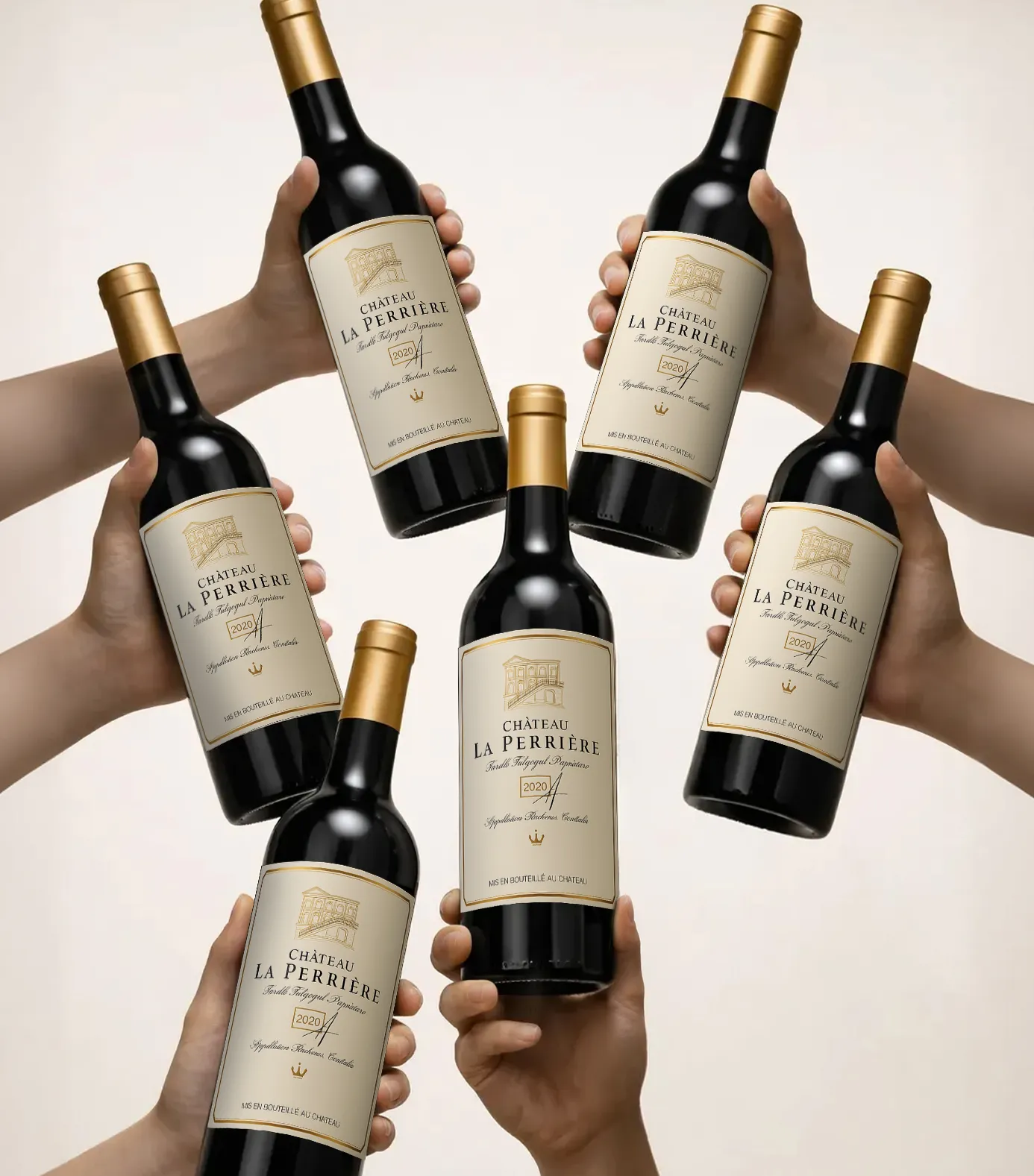 Six bottles of Château La Perrière Bordeaux