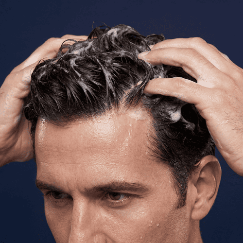 Step 1 wash and dry scalp