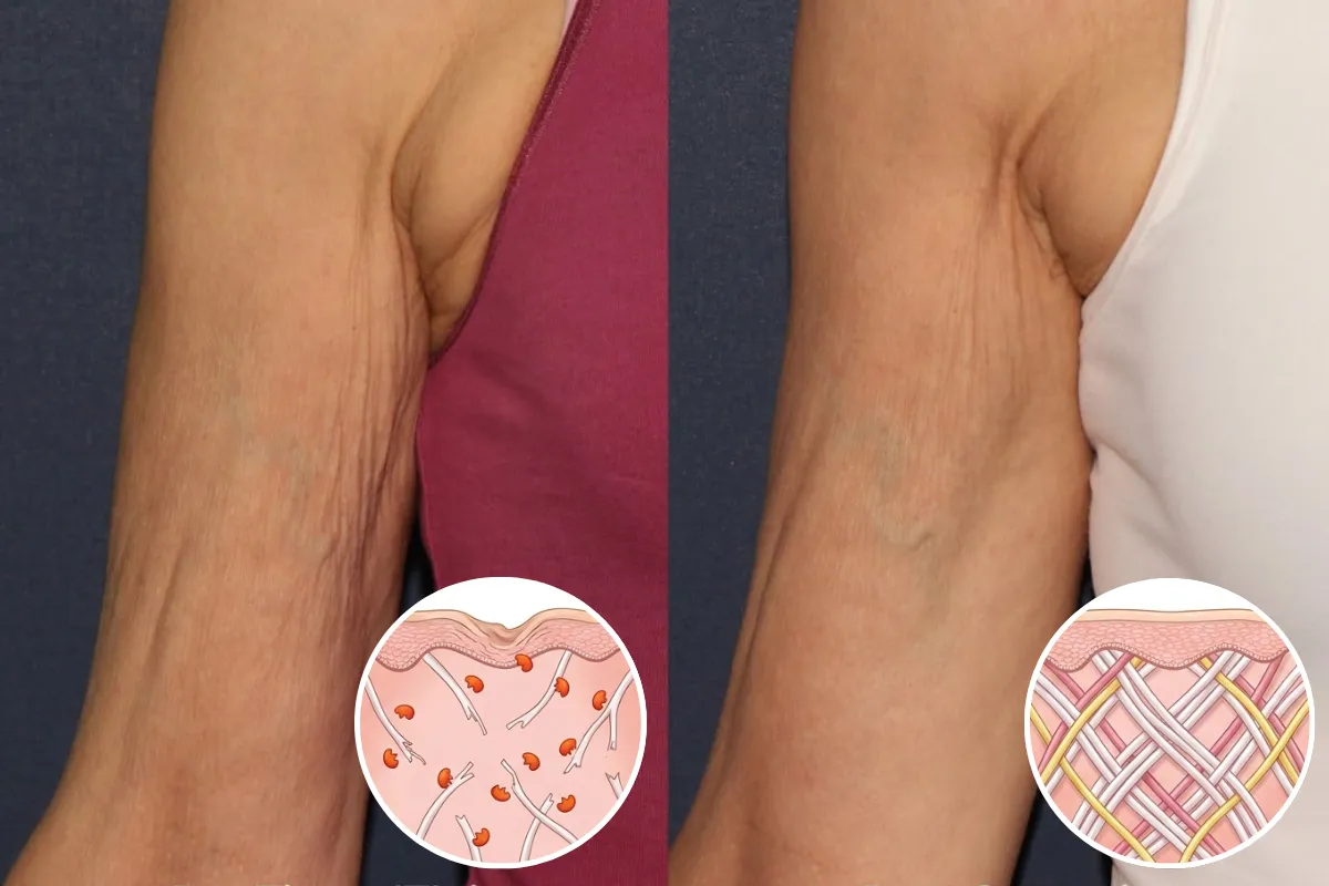 Collagen starvation skin comparison