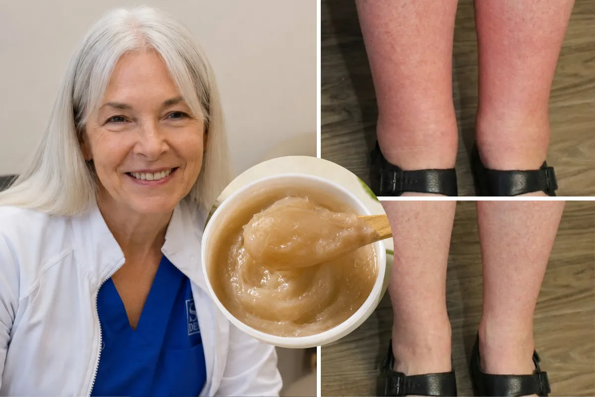 Before and after: swollen legs and ankles