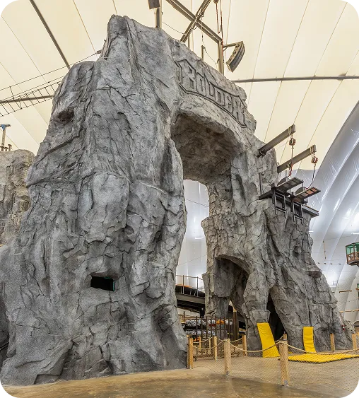 Bolder Adventure Park indoor rock mountain