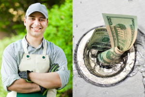 Gardener and money drain cost