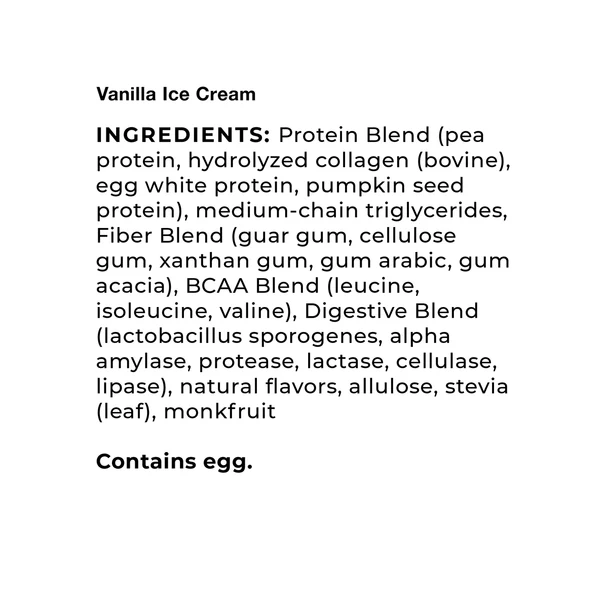 Vanilla Ingredients