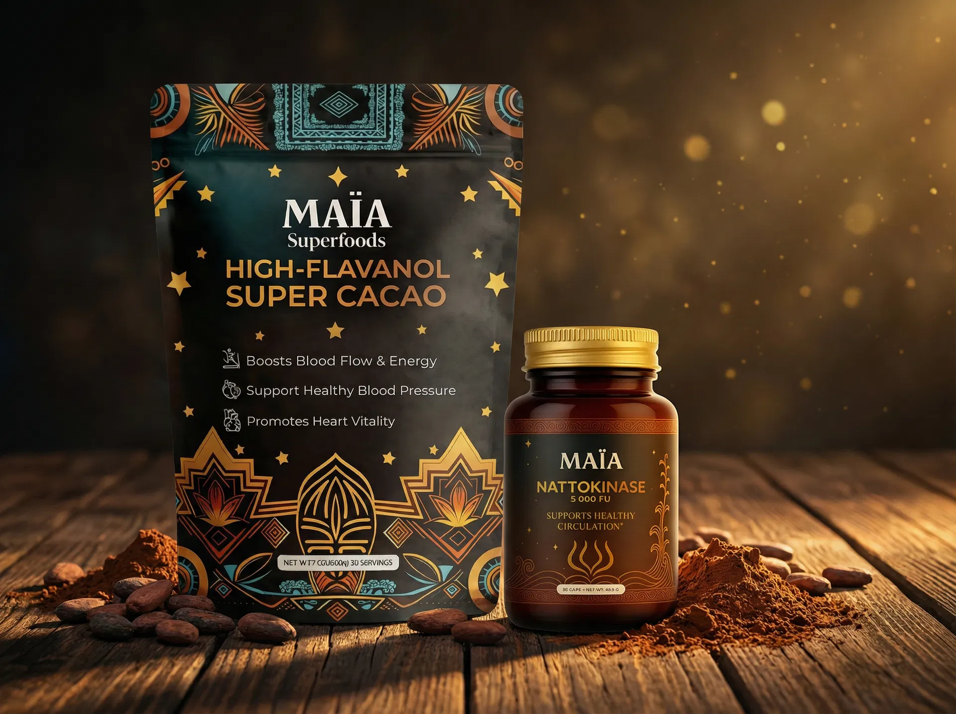 MAÏA Blood Pressure Protocol — Super Cacao & Nattokinase