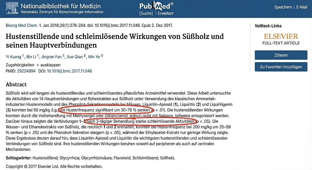 Studie Süßholzwurzel Wirkung