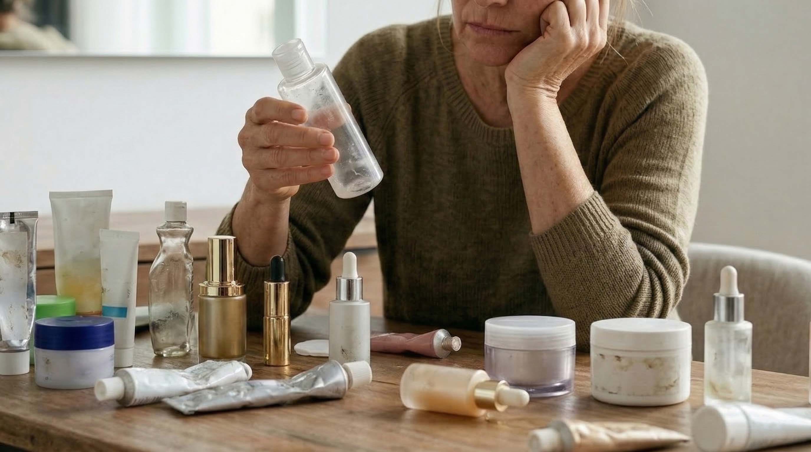 Verschiedene Hautpflegeprodukte aus Apotheke und Drogerie