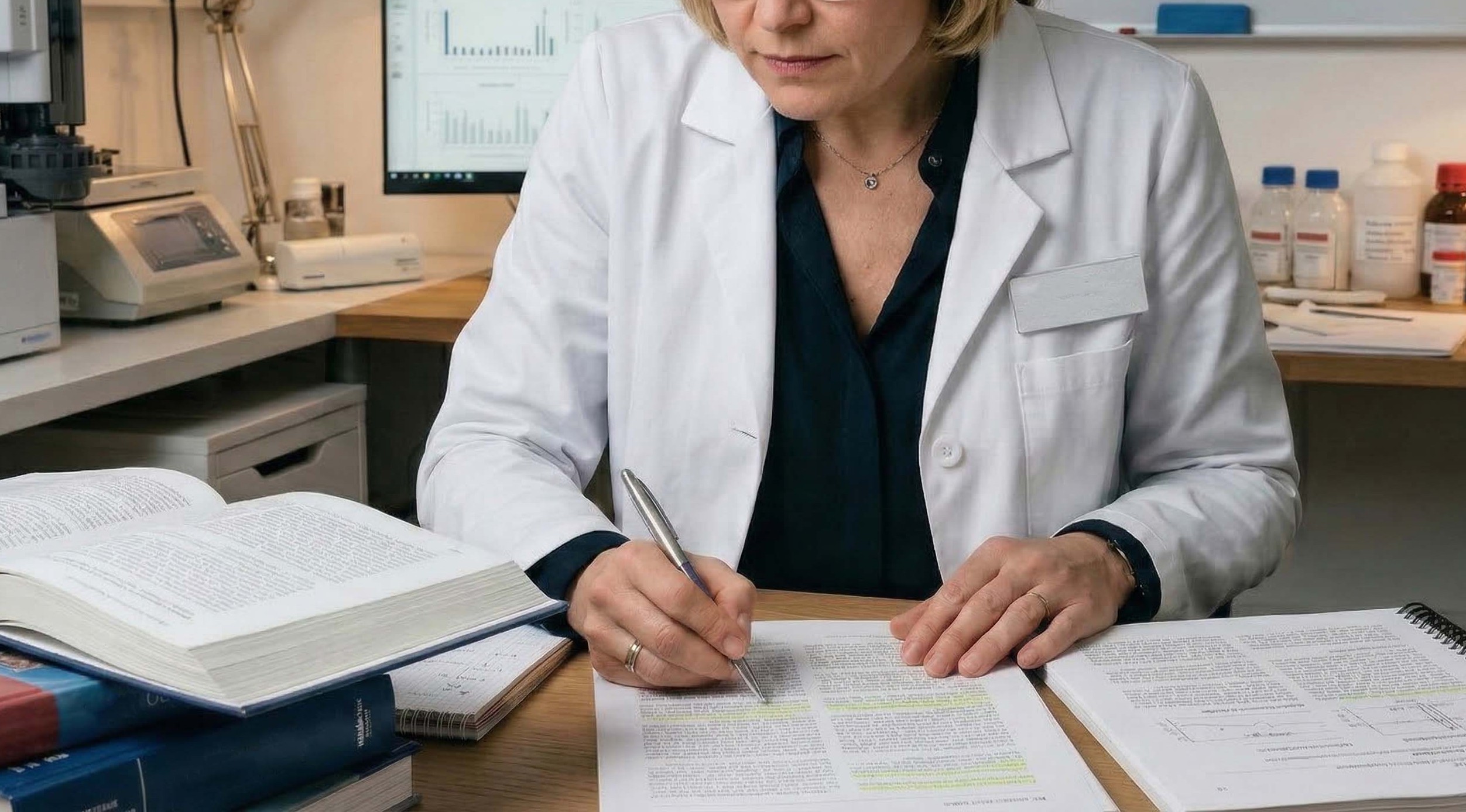 Expertin bei der Forschung im Labor