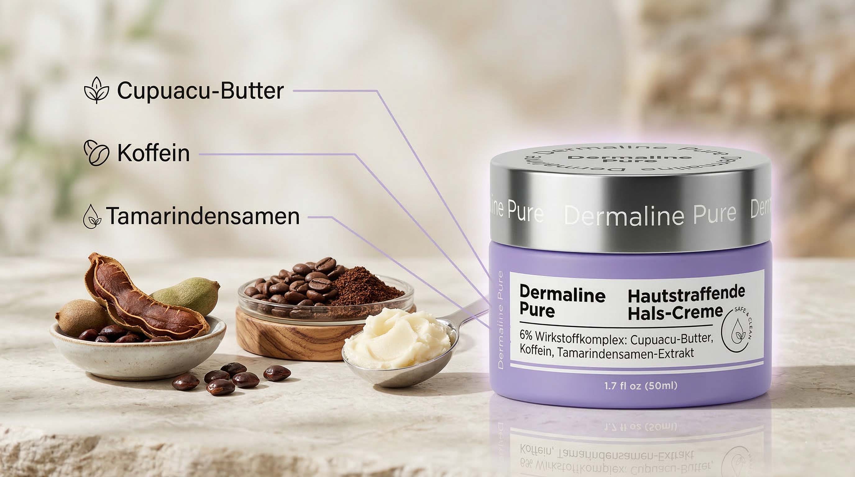 Natürliche Inhaltsstoffe von Dermaline Pure