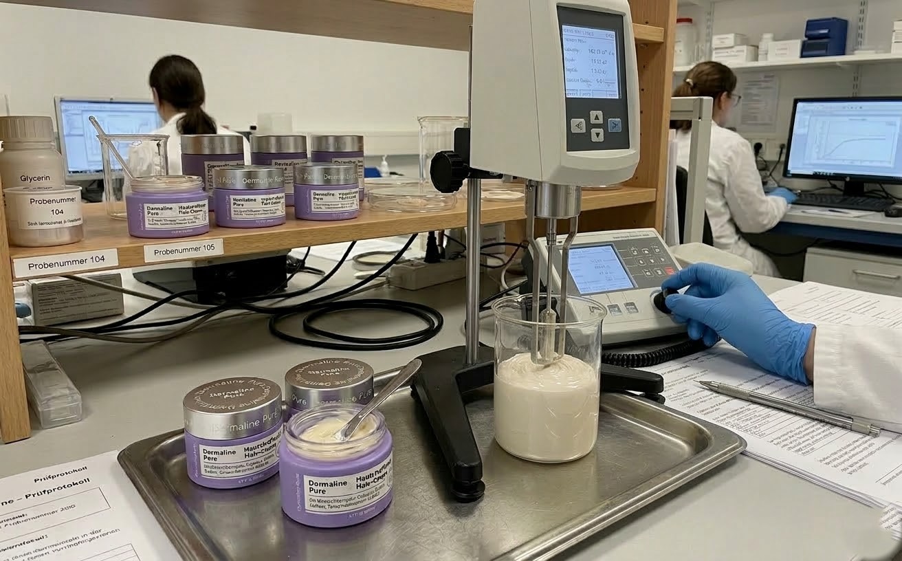 Dermatologische Testmessung mit medizinischen Geräten