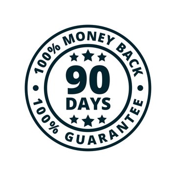 90-day money-back guarantee badge