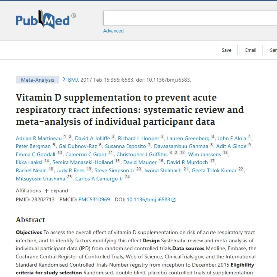 Vitamin D3 study