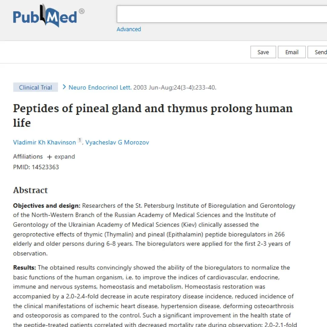 Epitalon study