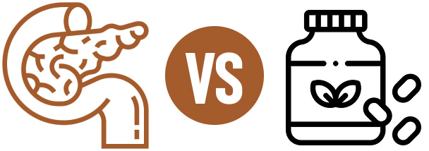 Beef Pancreas vs Digestive Aid comparison