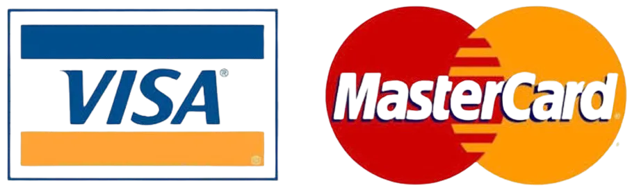 Visa, MasterCard, American Express, PayPal, Apple Pay