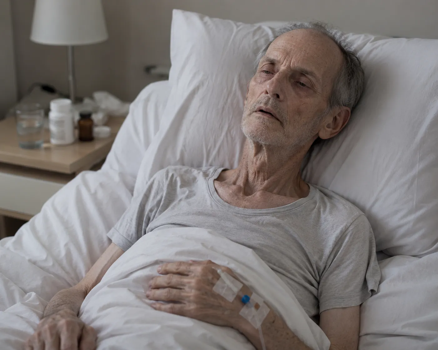 Vince Kline in hospital