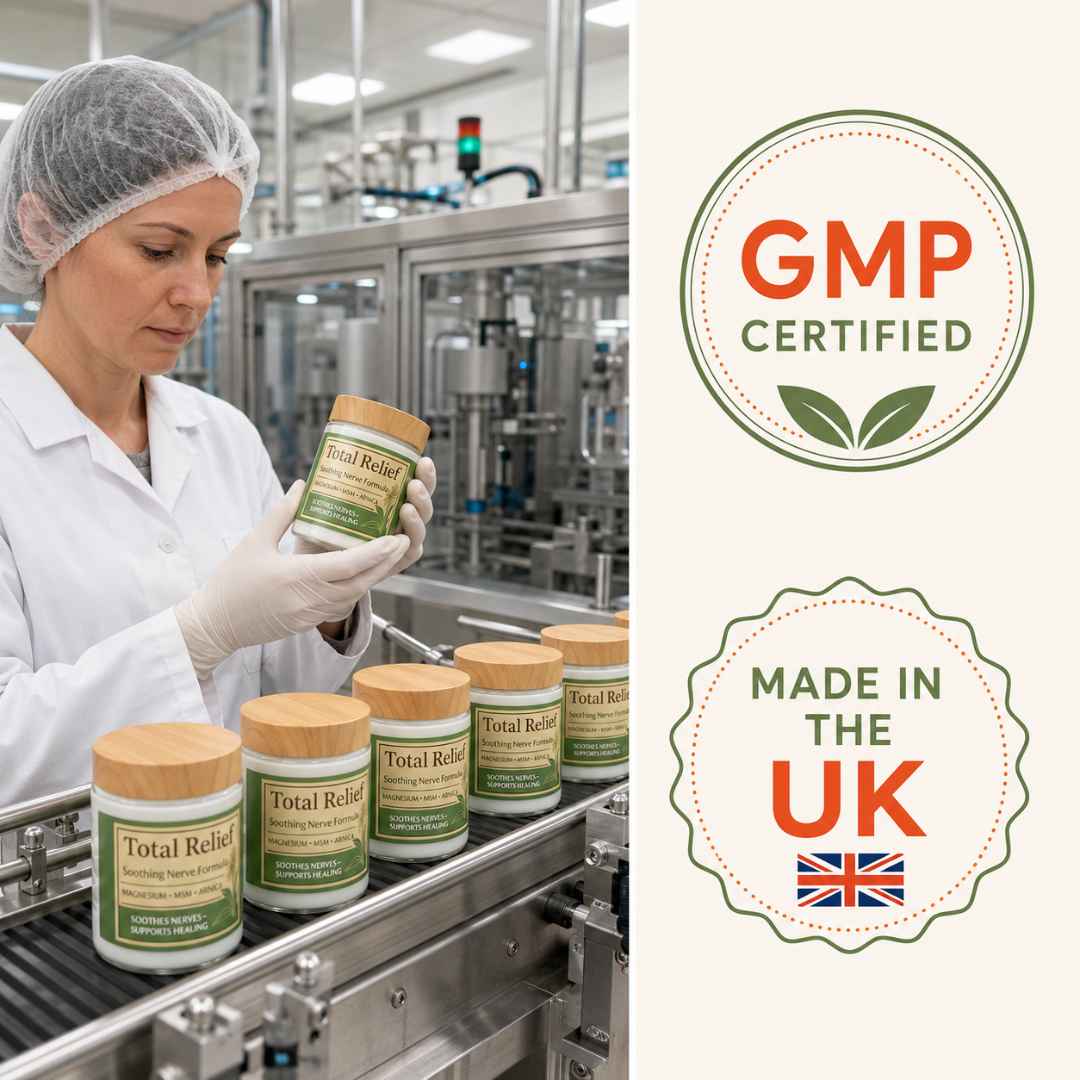 Inside the GMP-certified, UK-based manufacturing facility