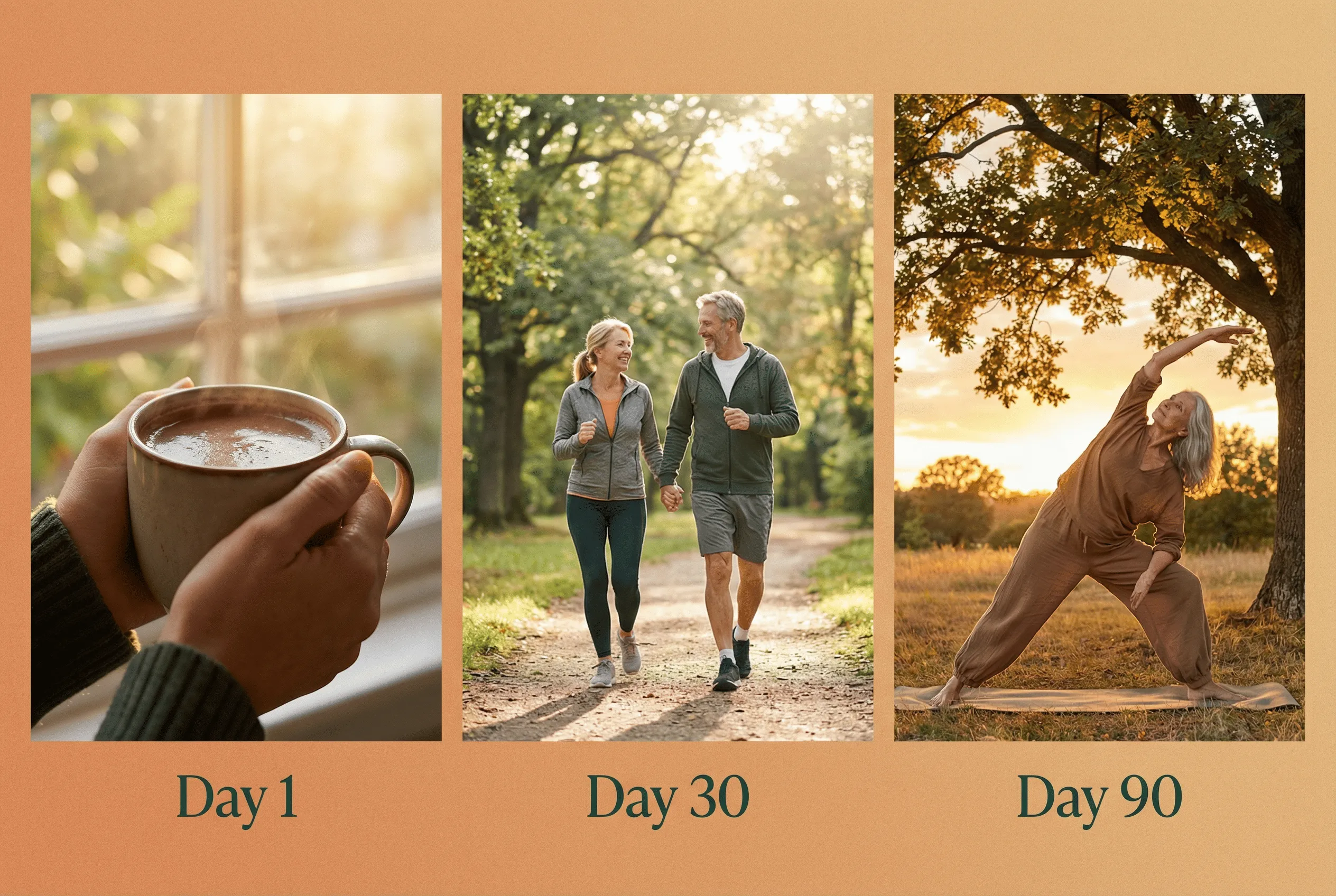 90-day wellness journey progression