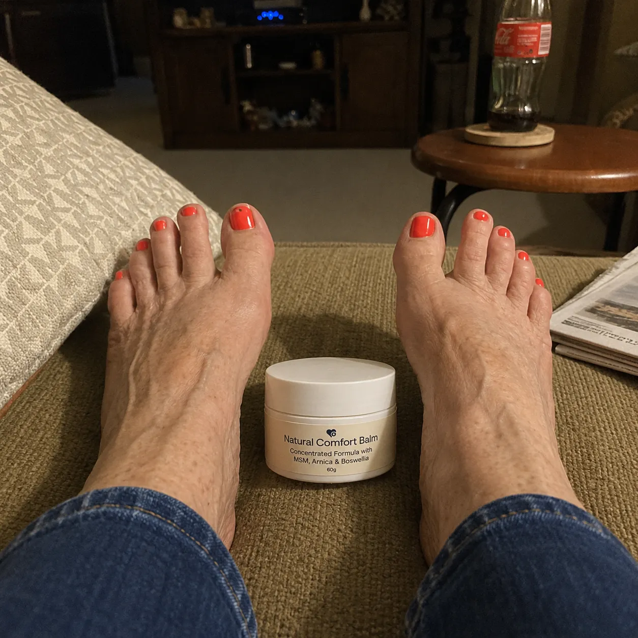 Sensitive Soles before and after