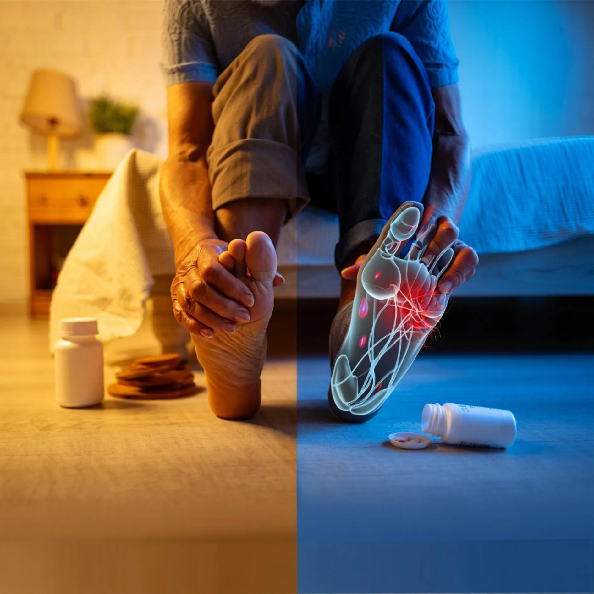 Personne souffrant de neuropathie