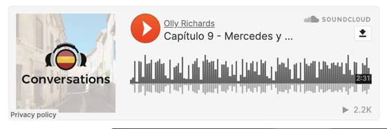 Audio player screenshot