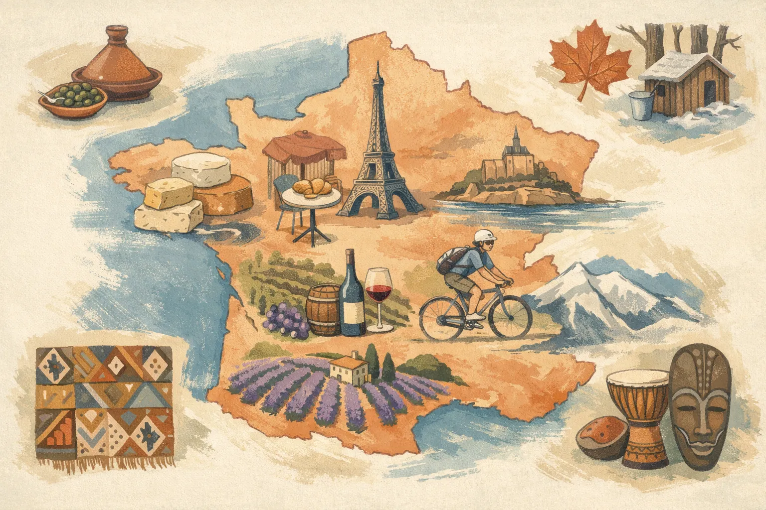 Cultural lesson exploring France's regions, history, and traditions