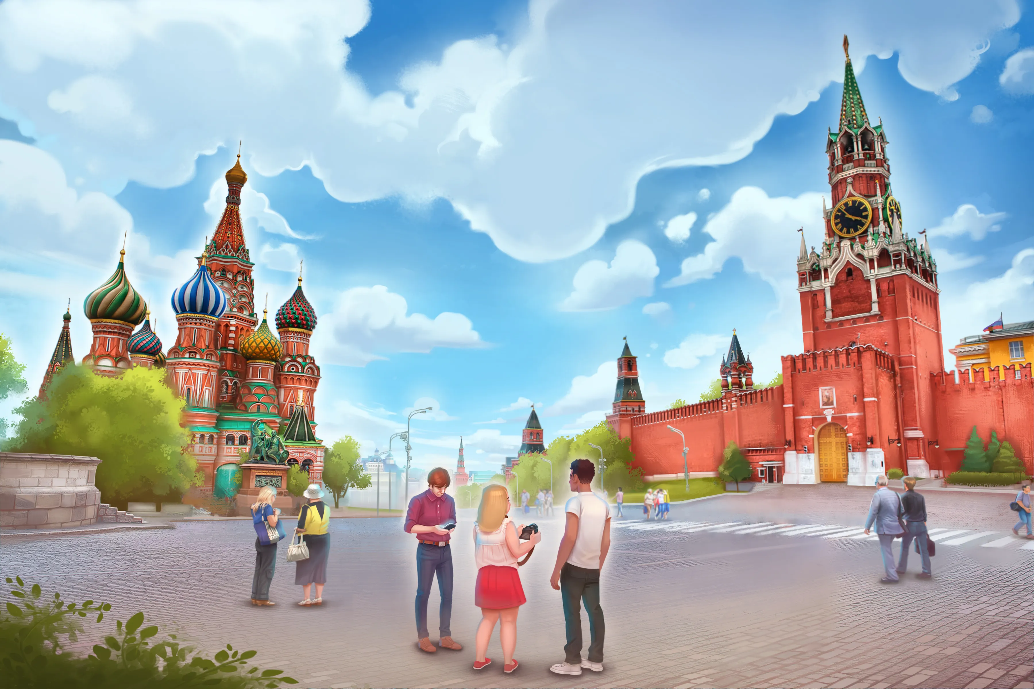 Cover illustration from Ulitsa Lenina, Dom 10, a comedic romantic search across Russia