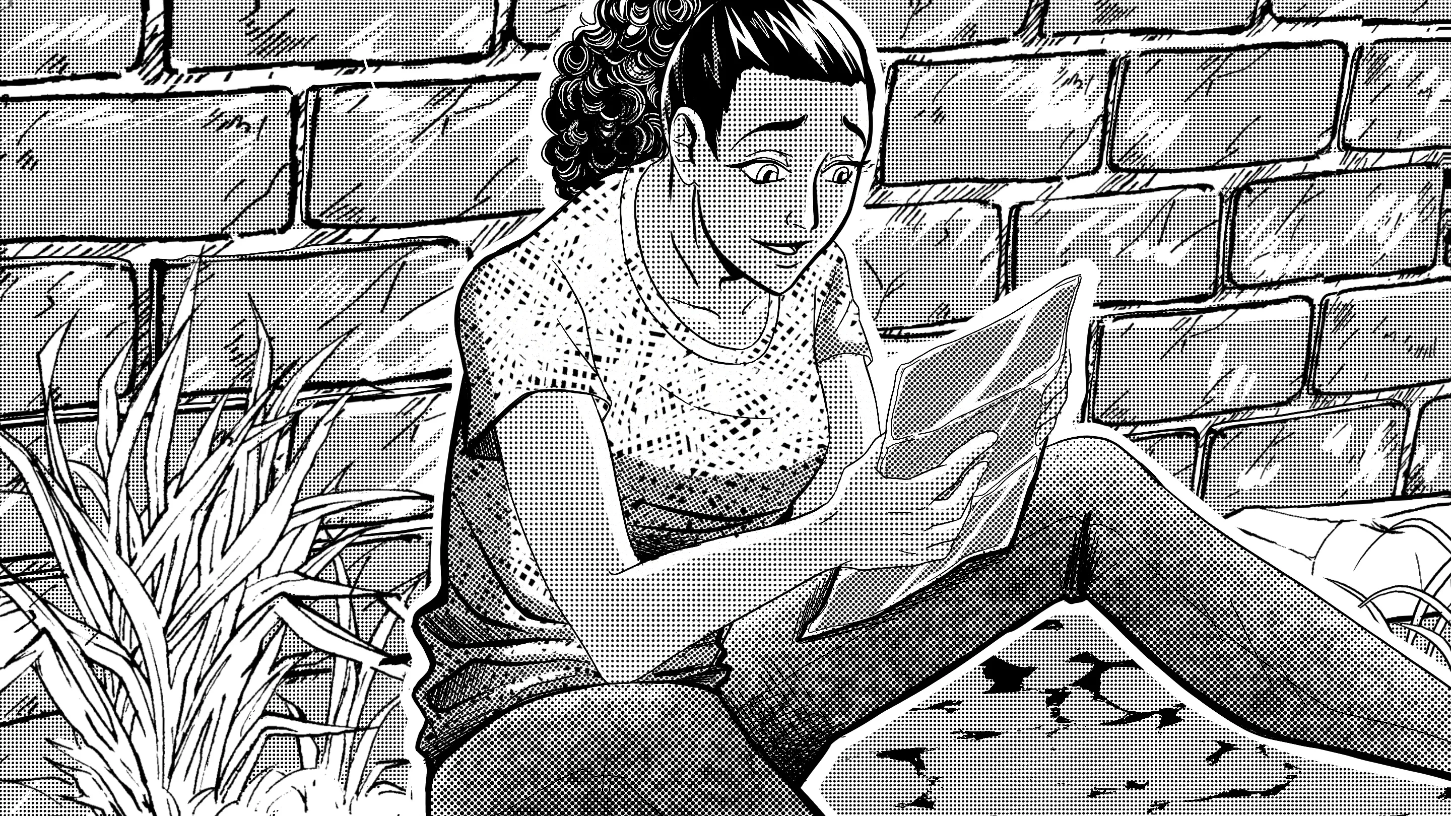 Story illustration from Vir Petasatus with audio player, an archaeologist discovering ancient artifacts
