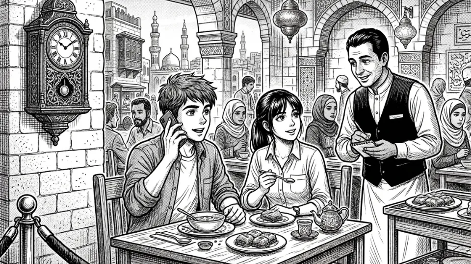 Illustration from Chapter 5 of الرحلة